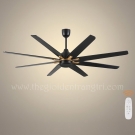 Quạt Trần 8 Cánh Gỗ Plywood Không Đèn EU-Q65 Ø1575