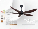 Quạt Trần Cánh Nhựa QVifa405 Coffee