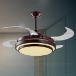Quạt Trần Cánh Xếp Có Đèn LED Đổi 3 Màu UDQ8009 Ø1100