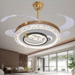 Đèn Quạt Trần Cánh Xếp Trang Trí Phòng Khách UQT6172 Φ1200