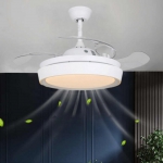 Quạt Trần Cánh Xếp Có Đèn LED Hiện Đại DQ6132 Ø1080