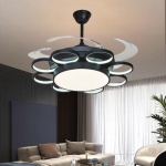 Quạt Trần Cánh Xếp Có Đèn LED Hiện Đại UDQ6155