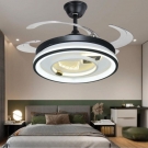 Quạt Trần Cánh Xếp Có Đèn LED Hiện Đại UDQ6160 40W