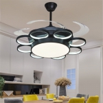 Quạt Trần Cánh Xếp Có Đèn LED Hiện Đại UDQ6155