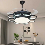 Quạt Trần Cánh Xếp Có Đèn LED Hiện Đại UDQ6155