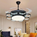 Quạt Trần Cánh Xếp Có Đèn LED Hiện Đại UDQ6155