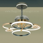 Quạt Trần Cánh Xếp Có Đèn LED Vòng Đơn Giản NA-QT9518 Ø600