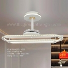 Quạt trần cánh xếp trang trí phòng ăn QT9765