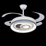 Quạt Trần Cánh Xếp Có Đèn Trang Trí Phòng Khách UQT6169