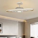 Quạt Trần Cánh Xếp Có Đèn Trang Trí Phòng Ăn NA-QT9720