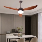 Quạt Trần 3 Cánh Nhựa Có Đèn Cho Trần Thấp AU-QT6906-3 Φ1210