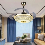 Quạt Trần Cánh Xếp Có Đèn LED Hiện Đại UDQ8100 Ø1100