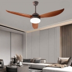 Quạt Trần 3 Cánh Nhựa Có Đèn Cho Trần Thấp AU-QT6906-3 Φ1210