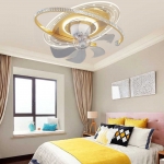 Đèn Quạt Trần Trang Trí Phòng Ngủ Nhỏ Hiện Đại UDQ6163 Φ500