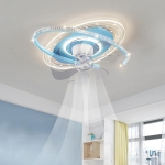 Đèn Quạt Trần Trang Trí Phòng Ngủ Nhỏ Hiện Đại UDQ6164 Φ500