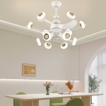 Quạt Trần Đèn LED Trang Trí Phòng Khách SN5193 Ø720