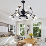 Quạt Trần Đèn LED Trang Trí Phòng Khách SN5197 Ø800