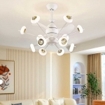 Quạt Trần Đèn LED Trang Trí Phòng Khách SN5193 Ø720