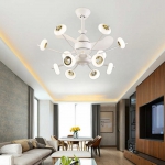 Quạt Trần Đèn LED Trang Trí Phòng Khách SN5193 Ø720