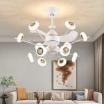 Quạt Trần Đèn LED Trang Trí Phòng Khách SN5193 Ø720