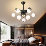 Quạt Trần Đèn LED Trang Trí Phòng Ngủ SN5194-9 Ø680