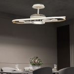 Quạt Trần Cánh Xếp Có Đèn Trang Trí Phòng Ăn NA-QT9720