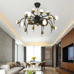 Quạt Trần Đèn LED Trang Trí Phòng Ăn SN5196 Ø750