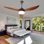 Quạt Trần 3 Cánh Nhựa Có Đèn Cho Trần Thấp AU-QT6906-3 Φ1210