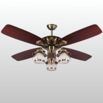 Quạt Trần 5 Cánh Gỗ Có Đèn Chùm Tân Cổ Điển NA-QT603 Ø1200
