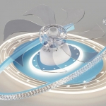 Đèn Quạt Trần Trang Trí Phòng Ngủ Nhỏ Hiện Đại UDQ6164 Φ500