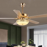 Quạt Trần 5 Cánh Gỗ Có Đèn Tân Cổ Điển SN7921