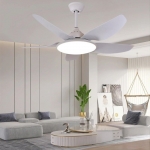 Quạt Trần 5 Cánh Nhựa Có Đèn Led Hiện Đại UDQ6107