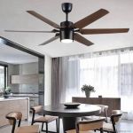 Đèn Quạt Trần 6 Cánh Nhựa ABS EU-Q03 Φ1520