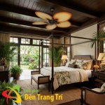 Quạt Trần Lá Cọ Phong Cách Nhiệt Đới SC03