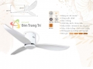 Quạt Trang Trí Sát Trần QVifa33 Trắng