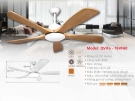 Quạt Trang Trí Trần Cánh Gỗ QVifa76VF60