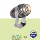 Đèn LED 10W Pha Cột Rọi Xa 30m URN07 Vàng