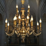 Đèn Chùm Nến Đồng Tân Cổ Điển CD772 Ø850